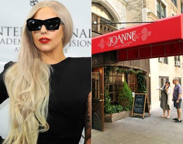 Lady Gaga, New York'taki Joanne Trattoria Restorant'n ailesiyle sahibi. 2010 ylnda alan restorantta talyan mutfa hakim.