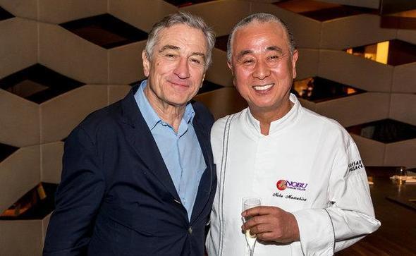 nl oyuncu Robert De Niro ve Japon ef Nobuyuki Matsuhisa, Nobu restoran ortaklarndan. De Niro sadece sui restoran Nobu'ya ortak deil.