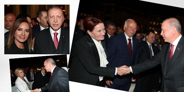 Cumhurbakan Recep Tayyip Erdoan, Betepe'de 30 Austos Zafer Bayram dolaysyla resepsiyon verdi. Cumhurbakan Erdoan'a ei Emine Erdoan elik etti.