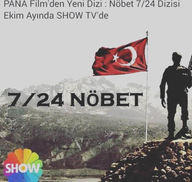 Nbet 7/24 Dizisi    Cahit Kayaolu ve Erturul akar&#8217;n barollerinde yer alaca Pana Film&#8217;in yeni asker dizisi. Show Tv de ekranlarda olmas bekleniyor.