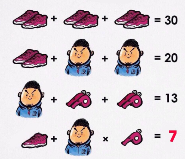 Bu soruda arpma ilemi de devreye girdii iin cevab bulmak zorlayor.    Bir ift spor ayakkab= 10    Boynunda ddk tayan ocuk= 5    Ddk= 4    5+1x2= 7