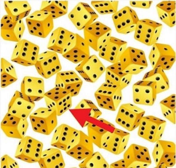 Dikkat ettiniz mi? Zarlarn birinde 7 nokta var!