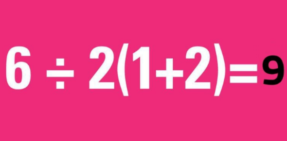 nce parantezin iini arpmalydnz ve ilem srasna gre denklemi zmeliydiniz.    6/2x3 = 9