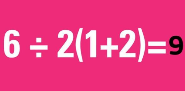 <p>nce parantezin iini arpmalydnz ve ilem srasna gre denklemi zmeliydiniz. </p>  <p>   6/2x3 = 9</p>