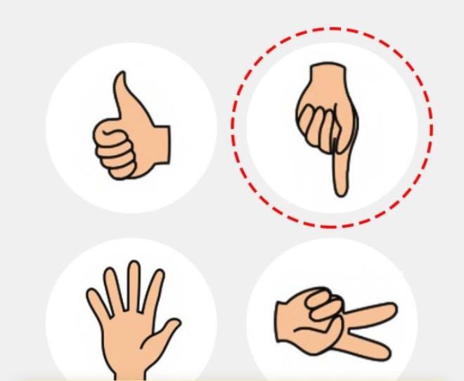 2. Dier  sa el iken daire iindeki sol eldir.