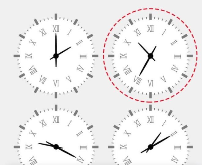 6. Daire iindeki saatte VIII iki kere yer almtr.