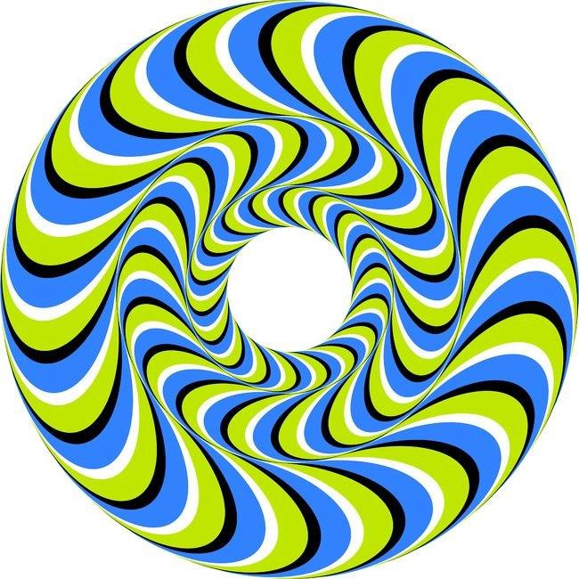 Bu resimdeki daire aslnda hareket etmiyor.