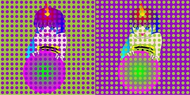 Soldaki kzn teni pembeye yakn sadakinin sarya yakn grnse de ikisinin de renkleri ayn.