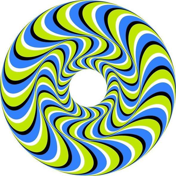 Bu resimdeki daire aslnda hareket etmiyor.