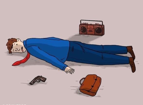 E�er adam intihar etmi�se teypteki kaseti nas�l geri sarabildi. Polisler "Play" tu�una bas�nca ses kayd� en ba��ndan ba�lam��t�.