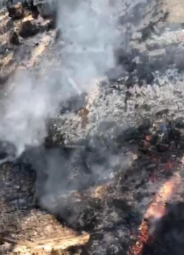 sko aktrn, yangndan etkilenen blgede bulunan malikanesi ve zel arac kle dnd.