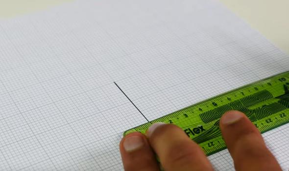 ncelikle bir cetvele ihtiyacmz var.