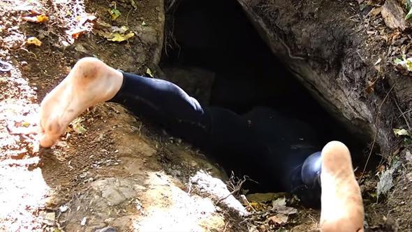 ABD'de yaayan Beau Ouimettei, doa gezintisi srasnda kk bir maara fark etti.