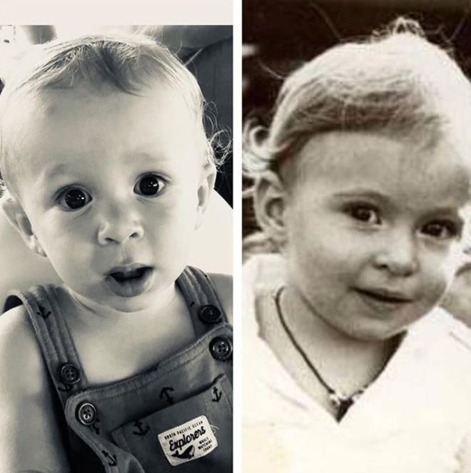 Ceyda Dvenci olu Ali ile kendi bebeklik fotorafn paylaarak aradaki benzerlii gzler nne serdi. Baz takipileri Ali bebei annesi Ceyda Dvenci'ye benzetirken, bazlar ise baba Blent akrak'a benzedii yorumlarn yapt.