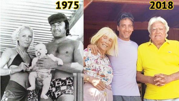 Betl-Cneyt Arkn ve oullar Murat, 43 yl nce ektirdikleri fotoraf bugne tad, objektife ayn pozu verdi. Murat Arkn, o kareyi Instagram&#8217;da paylat.