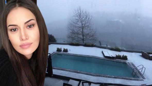 stanbul'da dn akam balayan kar ya sabah saatlerinde de devam etti. nl isimler ektikleri fotoraflar sosyal medya hesaplarnda takipileri ile paylatlar... te objektife yansyanlar!