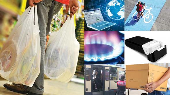 Bugnden itibaren naylon poetlerden 25 kuru alnacak, elektrik ve doalgaza yzde 10 indirim gelecek.    Genel salk sigortasnda da gelir testi yaptrmayan ve borcu bulunanlar artk salk hizmeti alamayacak. Sigarada tek tip pakete geilecek. 5-9 alan olan iyerlerinde bireysel emeklilik balayacak