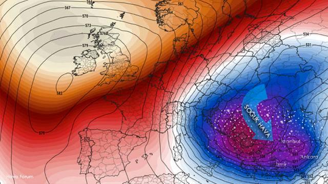 Kresel tahmin sistemlerine gre stanbul'da kar yann youn olarak etkisini gstermesi beklenirken, yalarn 2 gnden fazla srebilecei de belirtiliyor.