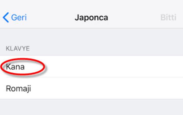 Daha sonra da Kana'y...