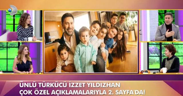 nl trkc zzet Yldzhan, Kanal D'deki 'Mge ve Glen'le 2. Sayfa' programna katlarak 9 ocuunun aylk masraflarn aklaynca bir anda magazin gndemine oturdu