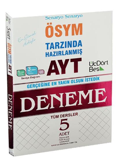 18-AYT Tm Dersler 5 Deneme Snav Video zml  Drt Be Yaynlar