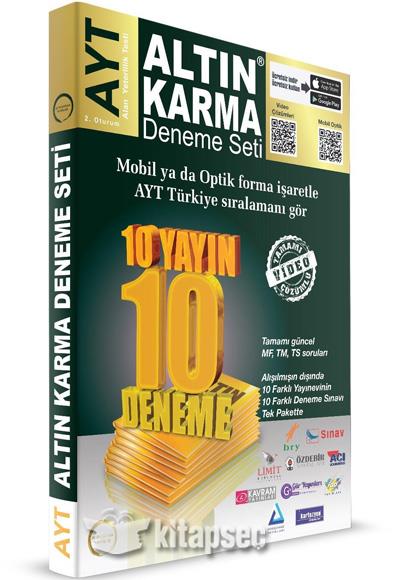6-AYT Deneme Seti 10 Farkl Yayn 10 Farkl Deneme Altn Karma