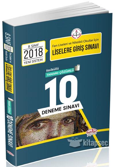 5-8. Snf Liselere Giri Snavna Hazrlk Tamam zml 10 Deneme Snav Editr Yaynlar