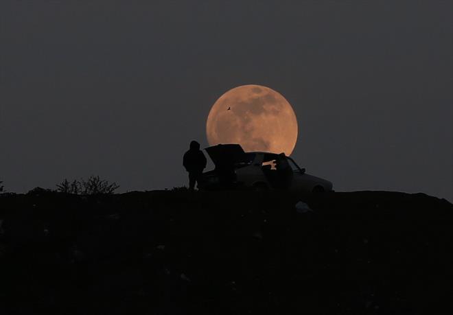 Trkiye'de dolunay manzaralar byledi