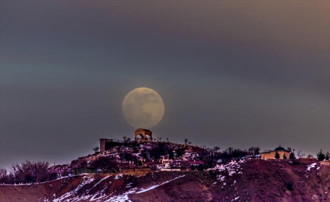 Trkiye'de dolunay manzaralar byledi