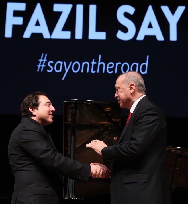 Konser sonras yorum yapmayan Fazl Say Instagram hesabndan konuyla ilgili aklama yapt: