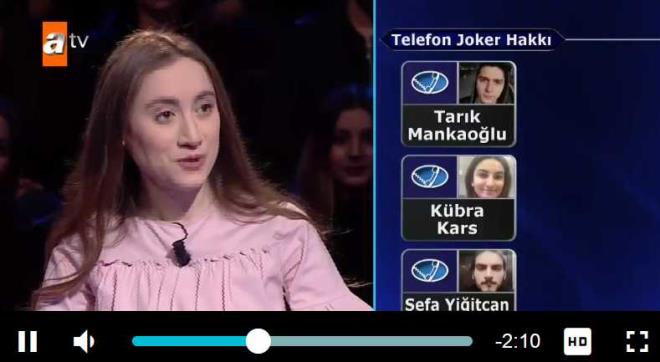 ATV'de yaynlanan Kim Milyoner Olmak ster programnnn dn akamki blmnde herkesin akna uratan anlar yaand. Yarmada sorulan "Cumhuriyet ilan edildiinde Atatrk ka yandayd?" sorusu 20 yandaki gazetecilik blm rencisi yarmacya zor anlar yaatt.