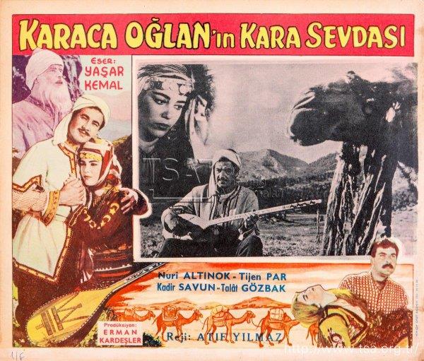 Yaar Kemal'in, ynetmenliini Atf Ylmaz'n stlendii 1959 yapm "Karacaolan'n Kara Sevdas" eseri, 25 ve 27 ubat'ta gsterilecek. Senaryosunu Ylmaz Gney, Halit Refi ve Atf Ylmaz'n kaleme ald filmde, Nuri Altnok, Tijen Par, Muazzez Aray, Hayri Esen, Sami Hazinses ve Kadir Savun rol ald.