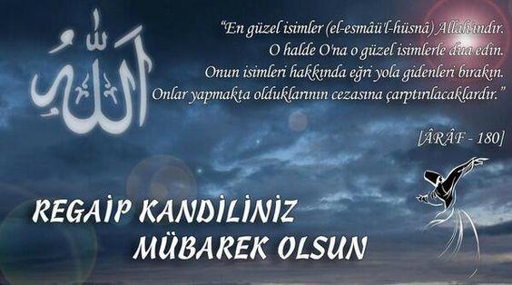 *Allah'n rahmeti, bereketi sizinle olsun, gnl gneiniz hi solmasn, yznz aydn olsun, kabriniz nur dolsun, makamnz Firdevs, dualarnz kabul olsun. Kandiliniz kutlu olsun..