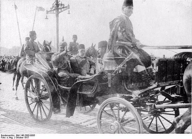 Sultan V. Mehmed ve �stanbul ziyaretine gelen Alman Kayseri II. Wilhelm