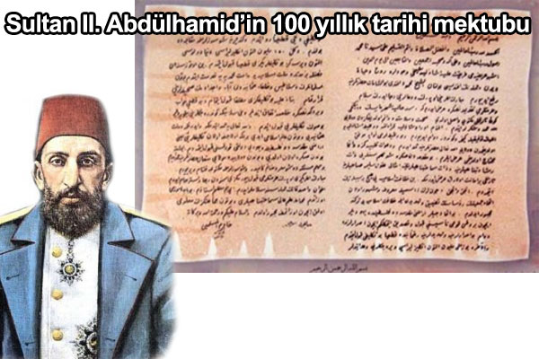 100 y�ll�k tarihi mektubu