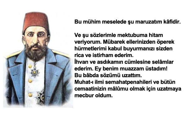 100 y�ll�k tarihi mektubu