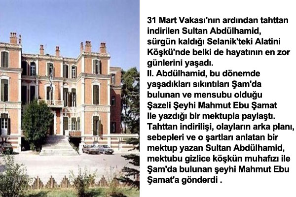 100 y�ll�k tarihi mektubu