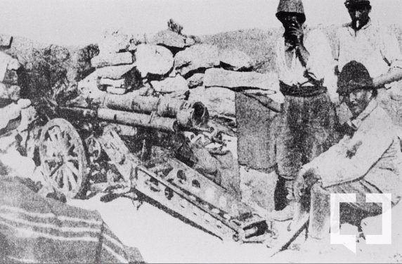 Seddlbahir Tabyalarnda Top Banda Askerler