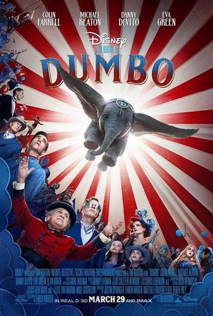 Dumbo<br>    Tim Burton, ok sevdii Eva Green, Michael Keaton ve Danny De Vito&#8217;yu oyuncu kadrosuna alarak byl bir hikayeyi daha anlatmak iin kollar svadnda izleyiciyi saran heyecan dalgas filmi izlerken de oluur mu, bilmem. Ama Dumbo&#8217;nun kulaklarnn yan sra ynetmenin zellikle belirginletirmek istedii gzlerine hayran olmamak elde deil. Eer koca kulakl uan fil Dumbo&#8217;nun sevimli olmas hedeflenmise, 12&#8217;den vurulduunu syleyebilirim. inde sirkin, iyiliin, hayal gcnn, ocuklarn ve Eva Green&#8217;in olduu her eyi izlerim diyorsanz, karmayn derim!