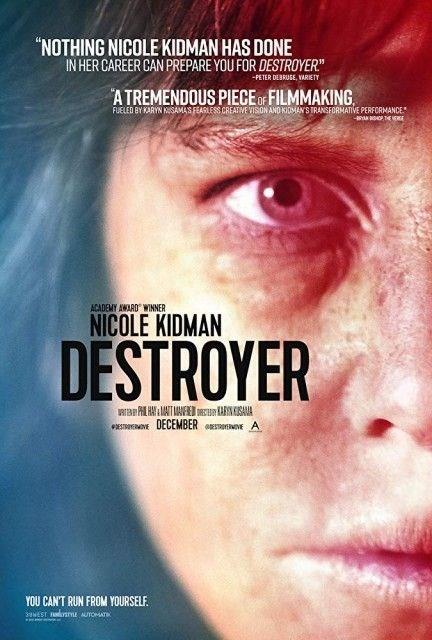 Destroyer  <br>  Girlfight ve The Invitation&#8217;la tannan ynetmen Karyn Kusama, baroln Nicole Kidman&#8217;a emanet ettii filmiyle getiimiz yl boyu oka konuuldu. Parlak bir polisken bir olayla btn imaj sarslan kahramann intikam arayn anlatan film, ilk bakta altmz hikayelerden biri olarak gzkyor. Ancak film, ynetmenin dokunular, kadn karakterinin Kidman tarafndan baaryla ilenii bakmndan dier trlerden ayrlyor. Ynetmen, &#8220;zleyicinin, Erin Bell karakterinin aslnda kendi gemiini aratrd bir soruturmann peine dtn izliyor olmasn ve karakterin aslnda prensiplerine bal bir kadn olduu iin bu kadar ac ektiini anlamasn saladk.&#8221; diyor.