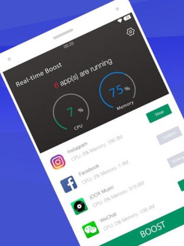Realtime Booster  <br>  Telefonunuzu hzlandrdn iddia ediyor, ancak bilgilerinizi almaktan baka bir ey yapmyor!