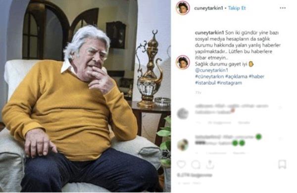 Ltfen bu haberlere itibar etmeyin... Salk durumu gayet iyi." ifadeleri kullanld.