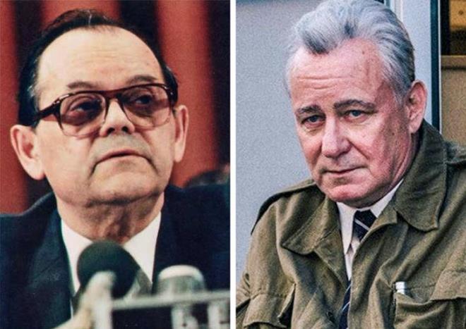 Bakanlar Konseyi Bakan Yardmcs Boris Shcherbina ve oyuncu Stellan Skarsgard