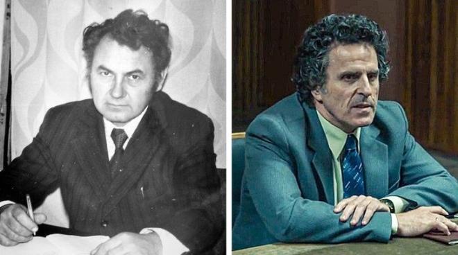 Ba mhendis Nikolai Fomin ve oyuncu Adrian Rawlins