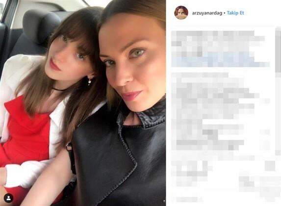 Arzu Yanarda, kz Alara Maya Serter ile ektirdii bu fotoraf Instagram&#8217;da paylat.