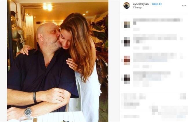 Ahmet Mmtaz Taylan ve kz Dilan.