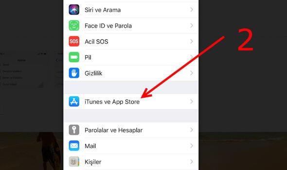 Ayarlar'a girikten sonra iTunes & App Store ayarna girin.