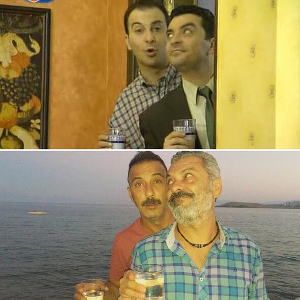 Hakan Ylmaz ve Necmi Yapc 20 yl sonra ayn kareyi yeniden canlandrd. Hakan Ylmaz o kareyi sosyal medya hesabndan "1999-2019 et ve trnak gibi" notuyla paylat.