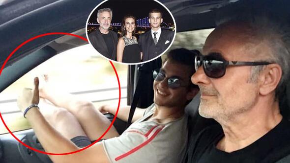 Arzum Onan ve oyuncu Mehmet Aslantu'un oullar Can Aslantu, seyir halindeki arata ayaklarn camdan uzatp bu pozu vermiti. Bu fotoraf sonras tepki gren Can Aslantu, zr mesaj yaynlad.