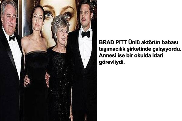 Onlar�n hepsi T�rkiye'nin ve d�nyan�n sinema ve m�zik alan�nda isim yapan �nl�leri... Peki anne ve babalar�n�n ne i� yapt���n� biliyor musunuz ?